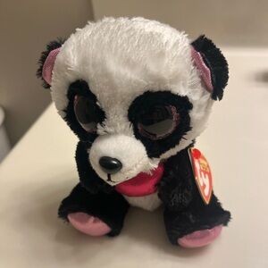 TY Beanie boos Panda Plush Toy - cutie pie NWT